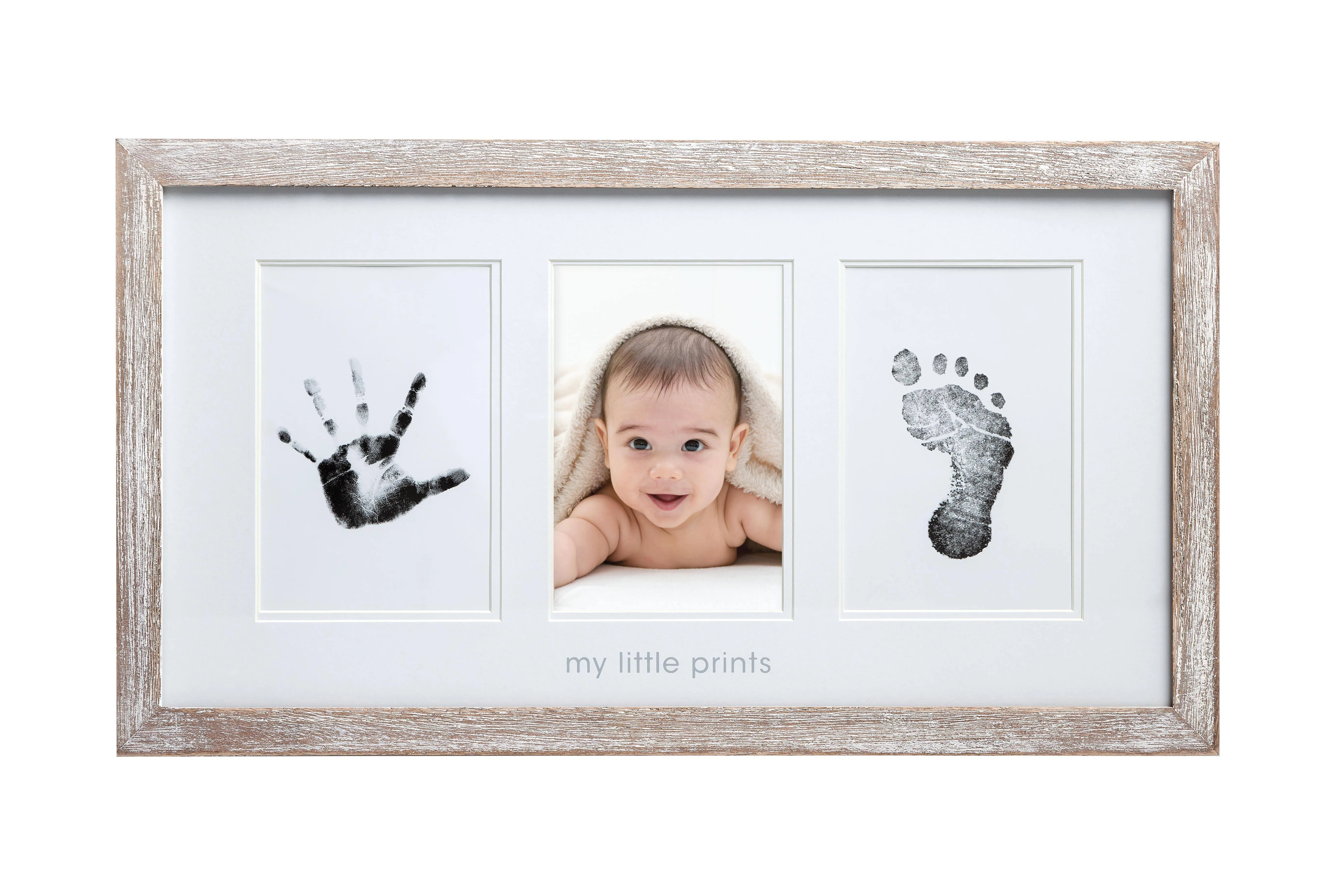 Pearhead Babyprints Newborn Baby Handprint and Footprint Photo Frame Kit