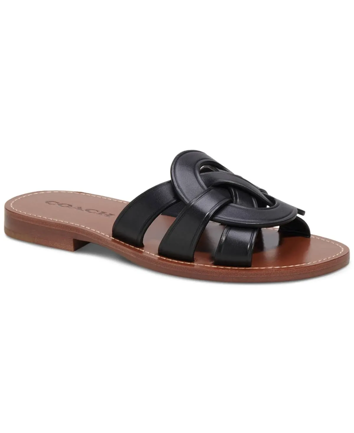 Coach Womens Issa Leather Sandal