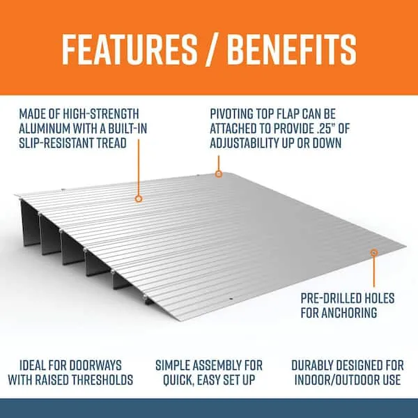 EZ - Access Transitions Modular Entry Ramp 6 inch