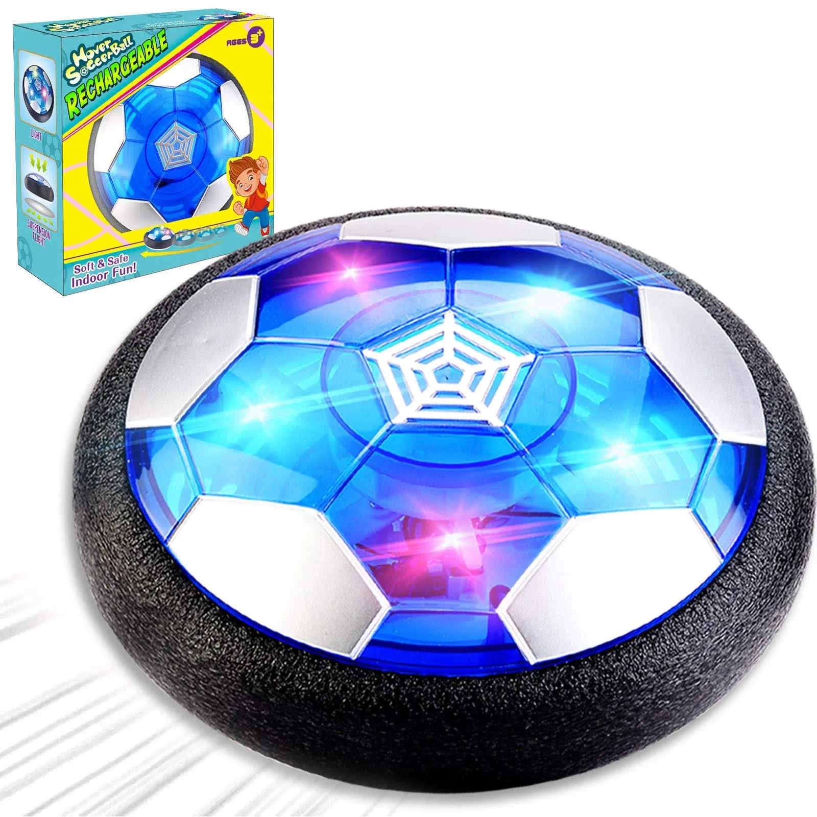 Kids Gifts, Rechargeable Hover Soccer Ball Air Floating Soccer for Boys Girls...