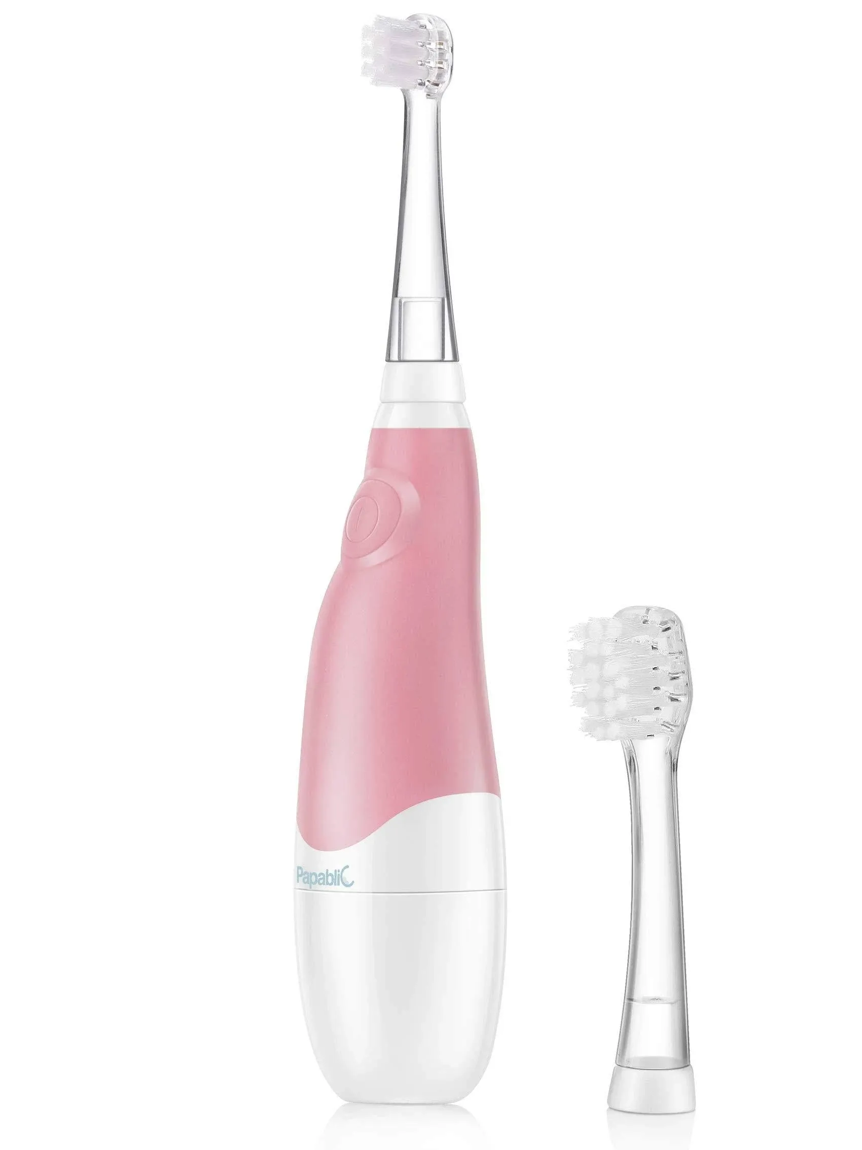 Papablic BabyHandy 2-Stage Sonic Electric Toothbrush for Babies and Toddlers Ages ...