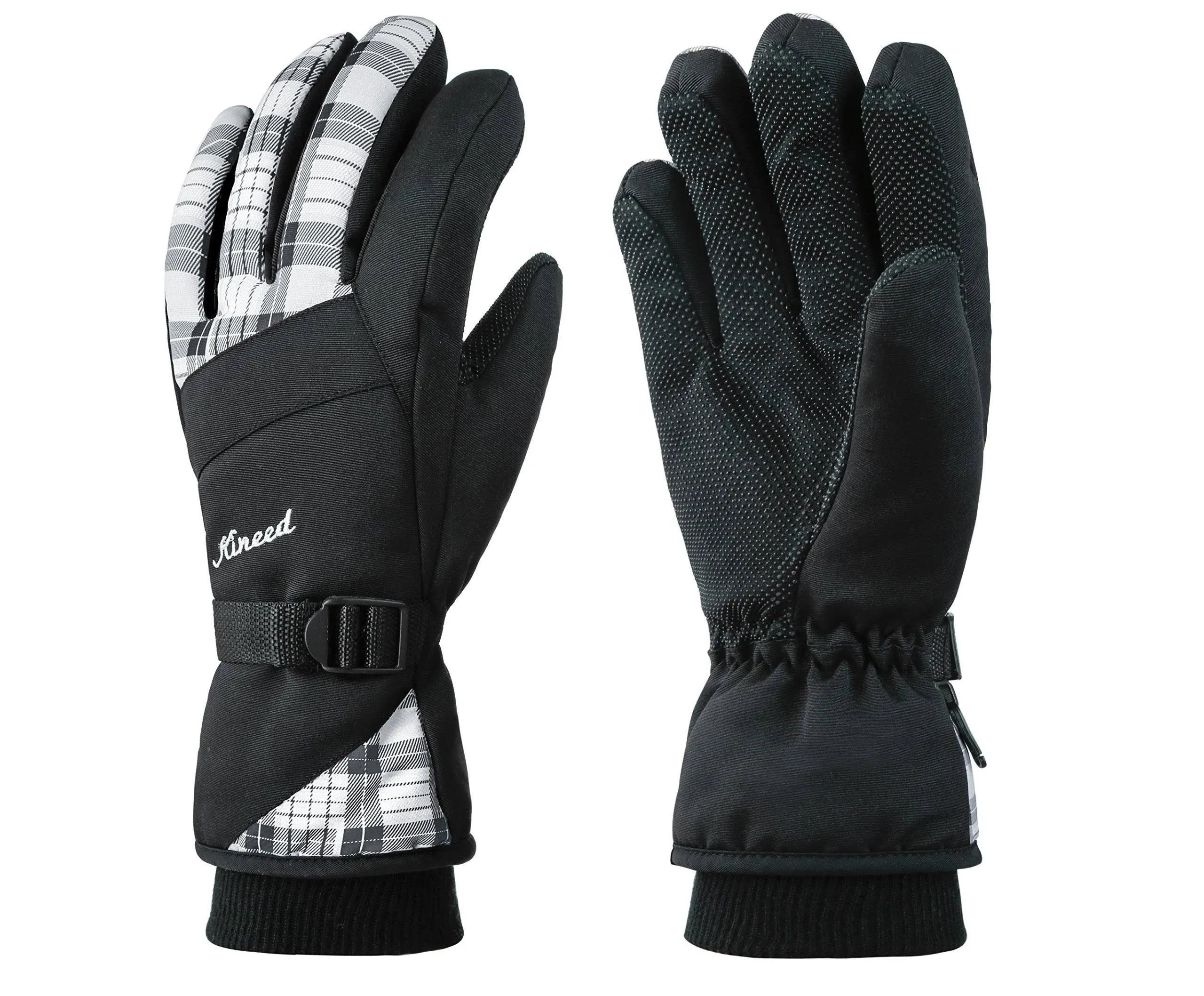 KINEED Waterproof Ski Gloves Touchscreen 3M Thinsulate Winter Warm Snow Gloves ...