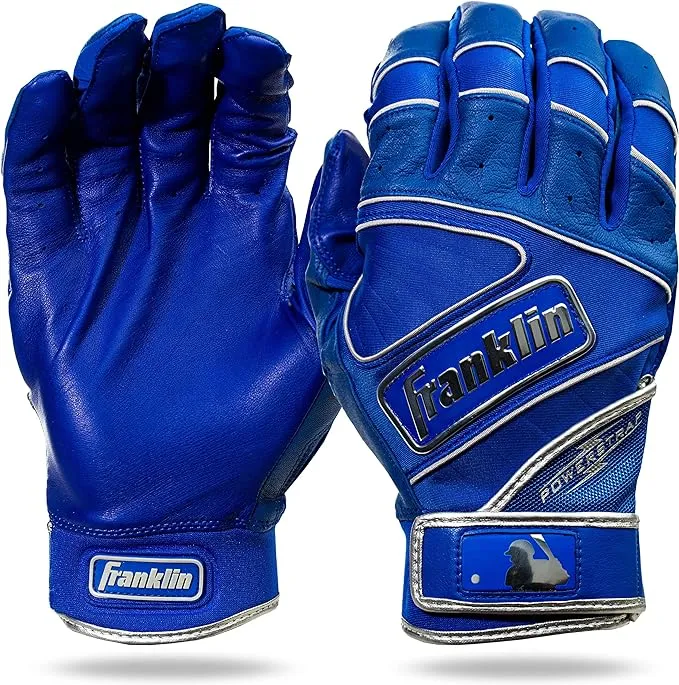 Franklin Sports MLB Baseball Batting Gloves - Powerstrap Adult + Youth Batting Gloves - Men's + Women's Baseball + Softball Batting Gloves - Boys + Girls Batting Gloves