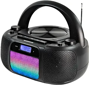 Magnavox Md6972 CD Boombox with Digital AM/FM Radio Color Changing Lights and Bluetooth