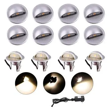 Led Deck Lights Kit12 Pack Low Voltage ฮ1.38 Ip67 Waterproof Stairs Light Outdoo