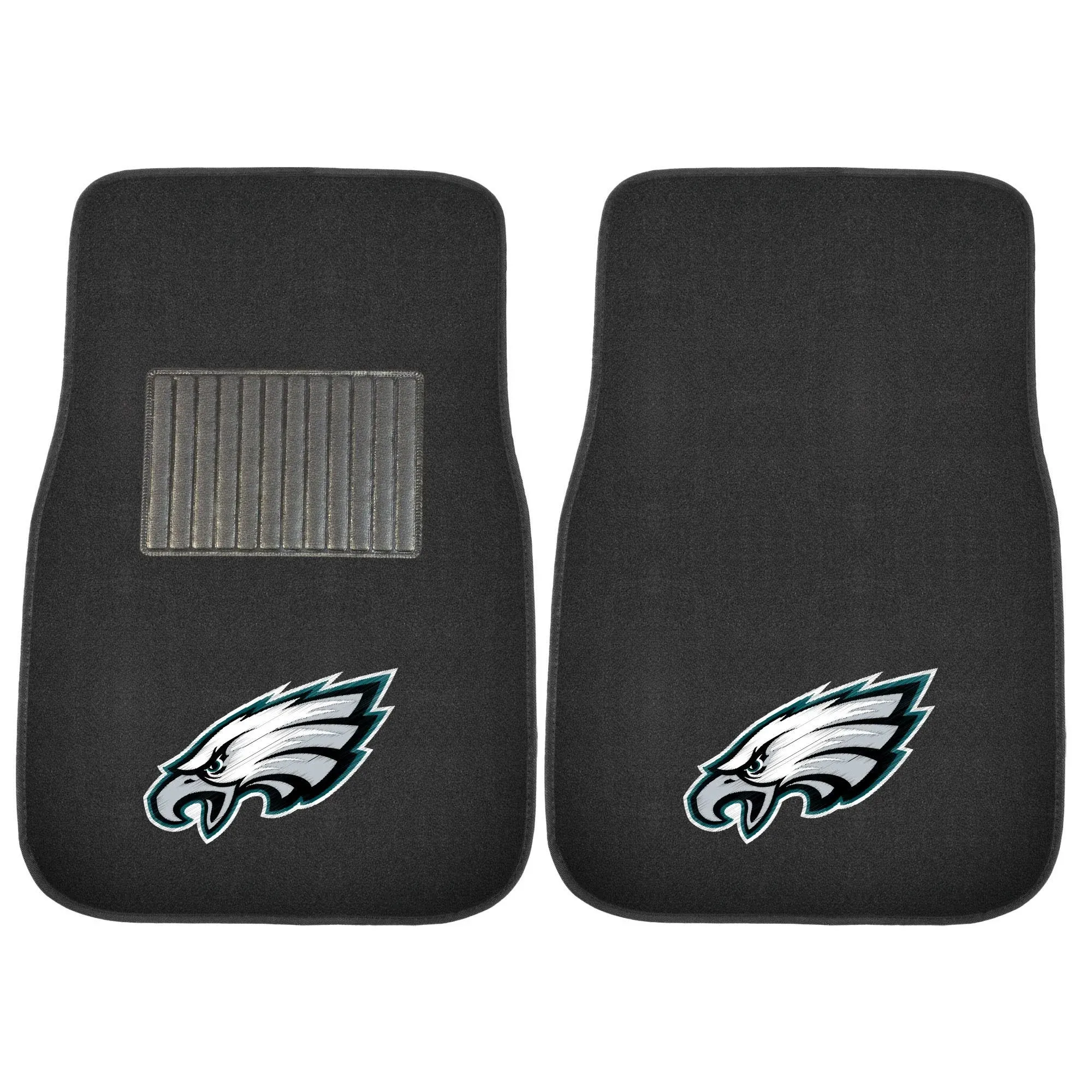 FANMATS 10302 Pittsburgh Steelers 2-Piece Embroidered Team Logo Car Mat Set, Front Row Automotive Floor Mats