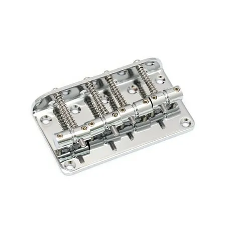 Metallor 4 String Bass Bridge Hard Tail Fixed Top Load Bridge for Jazz Bass ...