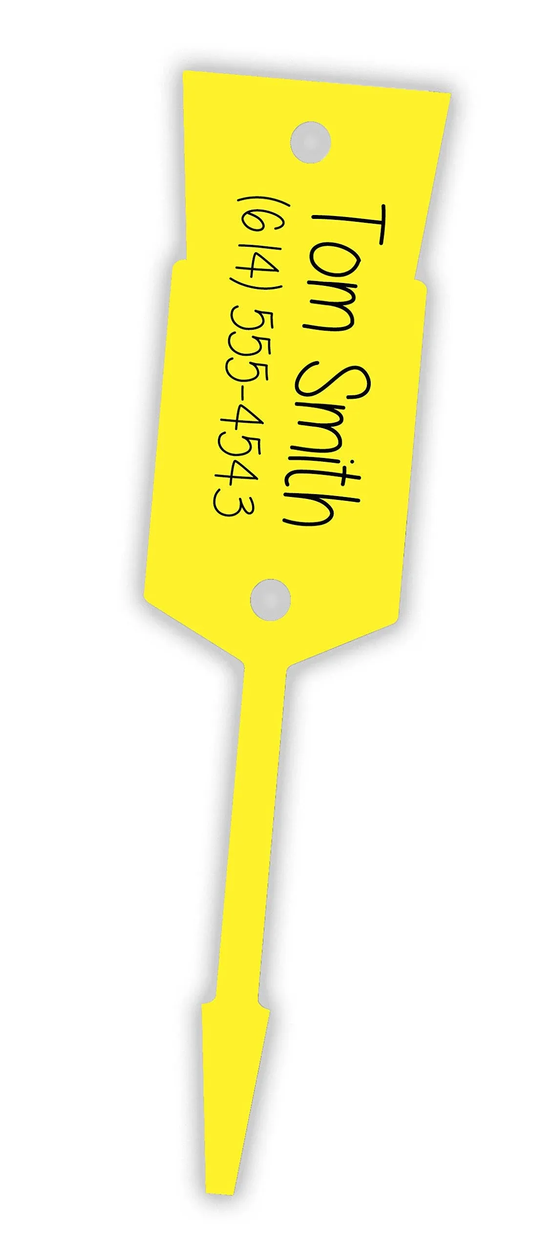 Yellow - Large Arrow Key Tags/ID Tags Light Weight Economy Tags - Size: 5"x 1 3/16" (1,000 per Pack)