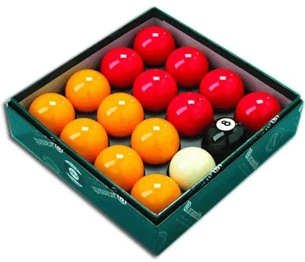 Aramith Premier Box with Pool Balls - Red/Yellow/White/Black