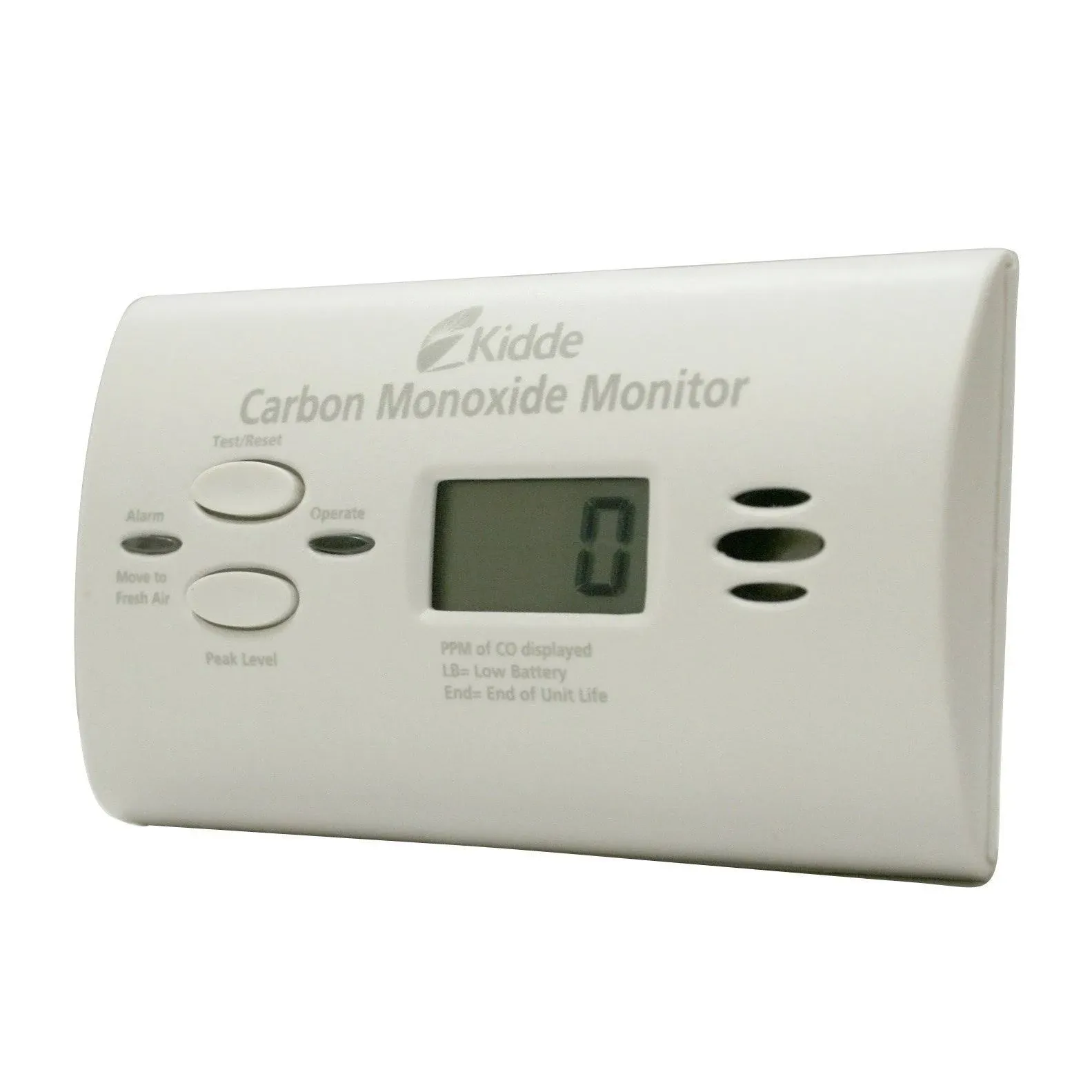 Kidde KN-COU-B Carbon Monoxide Monitor Ultra-Sensitive Battery Powered