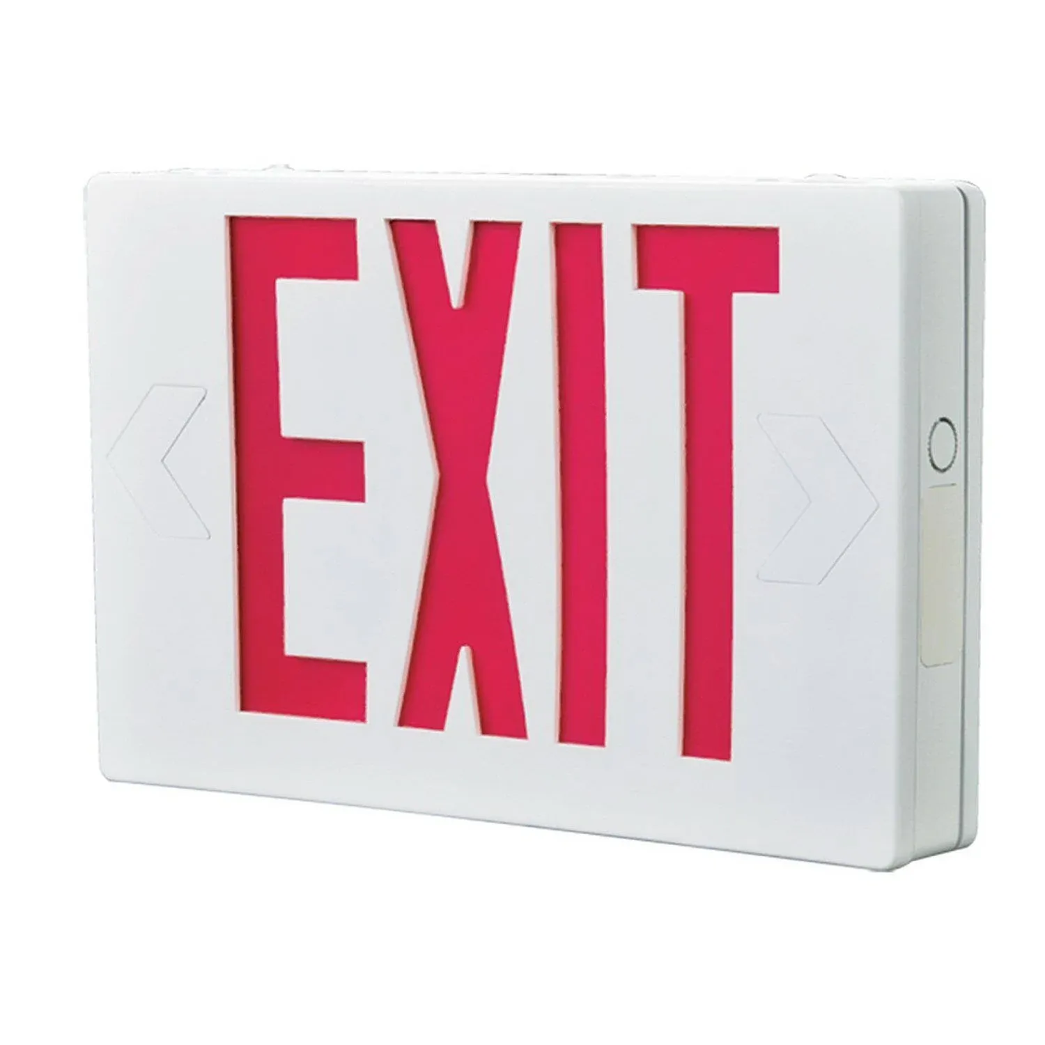 Cooper Lighting APX7R LED Exit Sign, Battery Back-Up, Red & White Thermoplastic