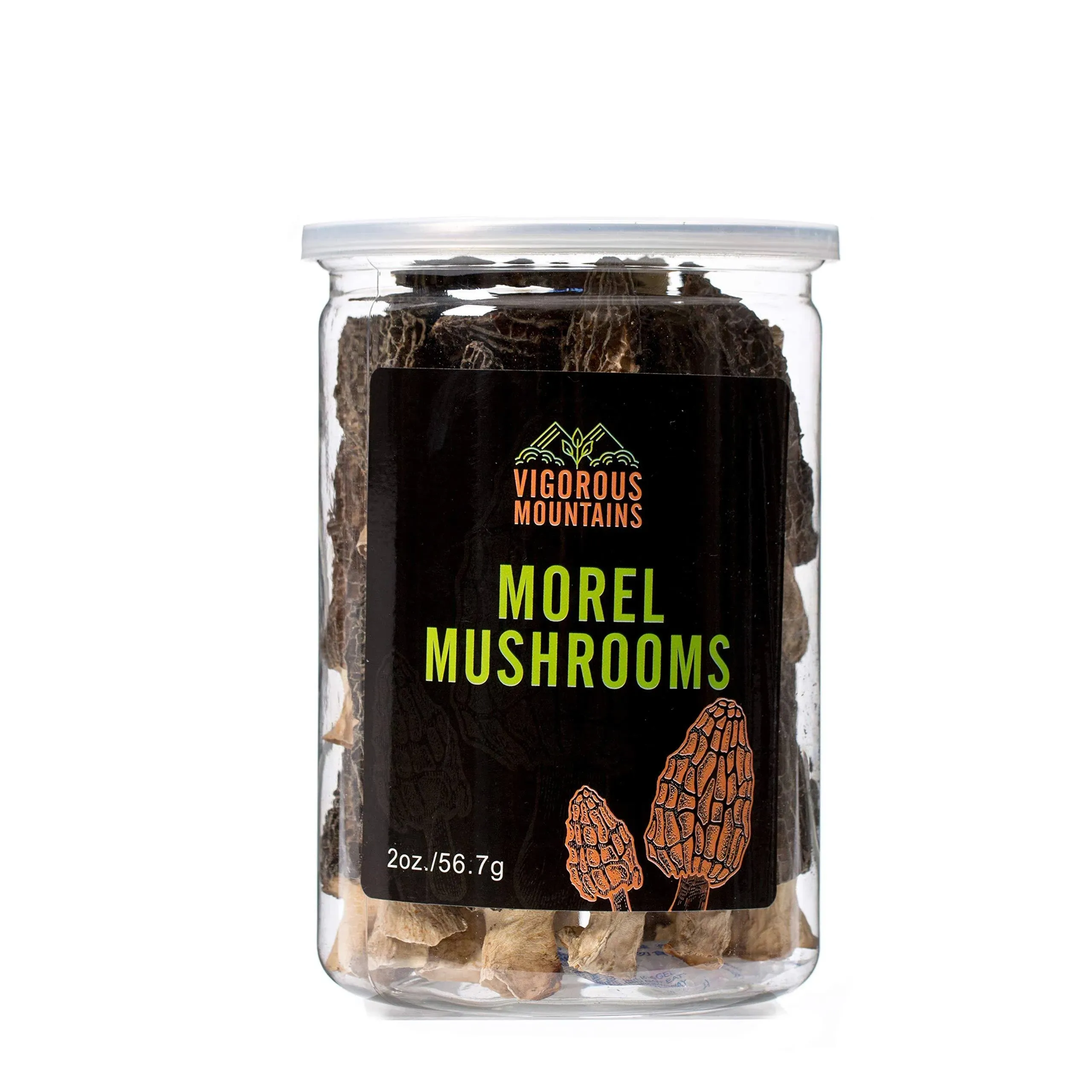 VIGOROUS MOUNTAINS Dried Morel Mushrooms (2)