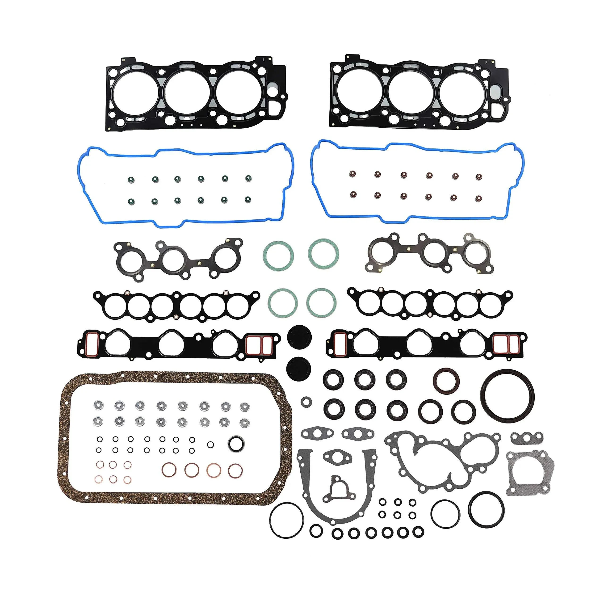 DNJ FGS9065 MLS Full Gasket Sealing Set/for 1995-2004/ Toyota/ 3.4L/ V6/ 24V/ DOHC/ 5VZFENote MLS Head Gaskets Included