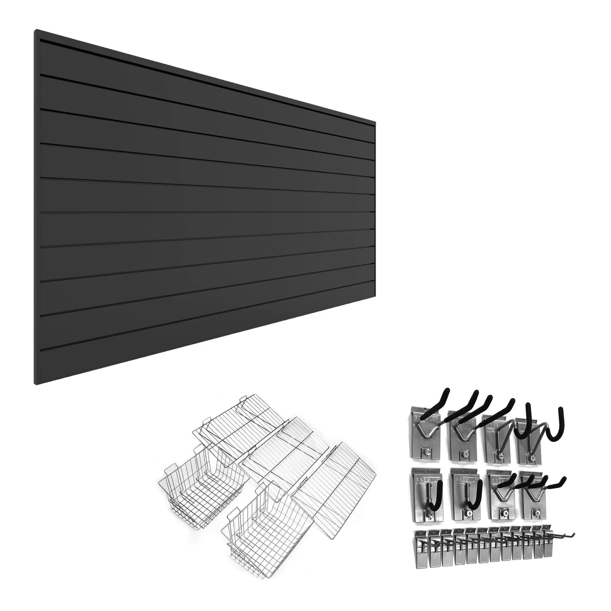 Proslat Ultimate 2 Slatwall Wall Storage Bundle - White