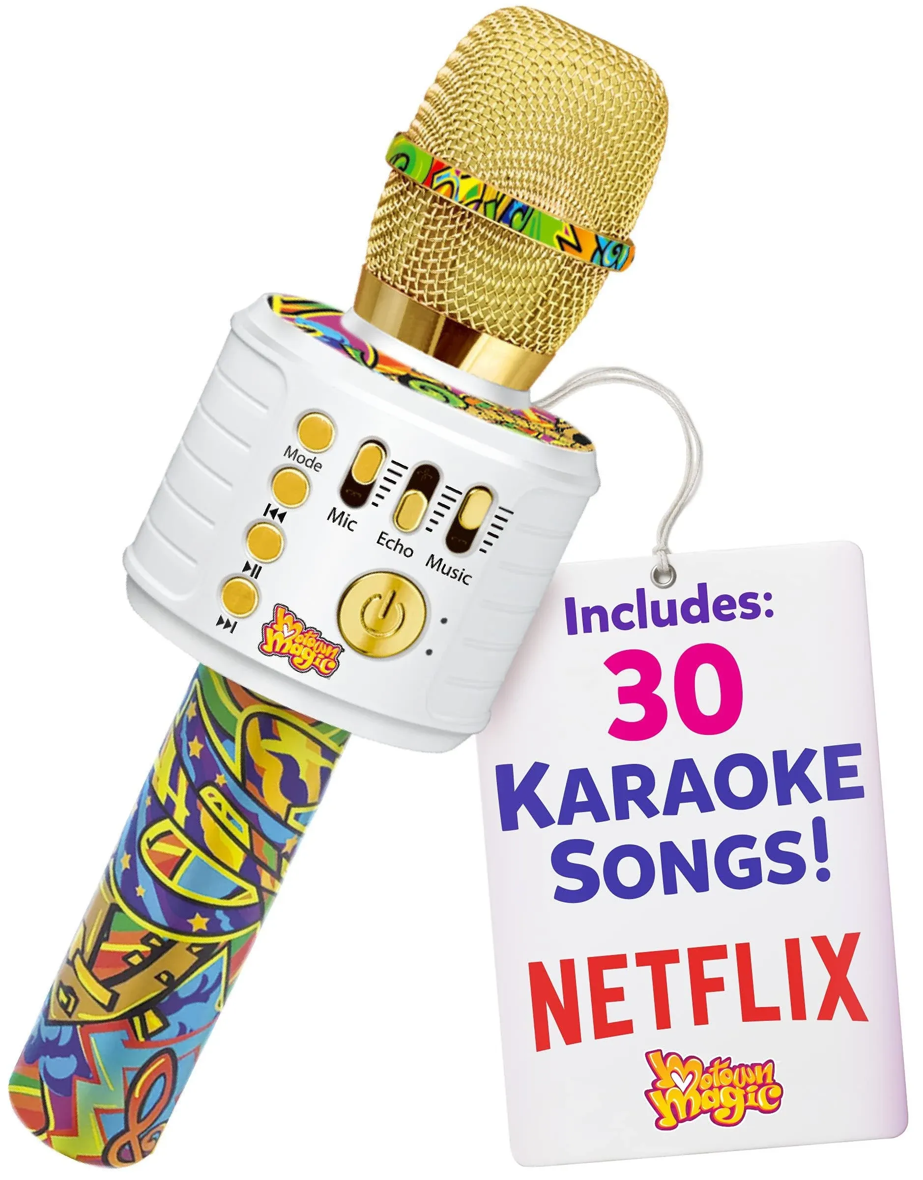 Motown Magic Bluetooth Karaoke Microphone Includes Motown Songs +Bluetooth