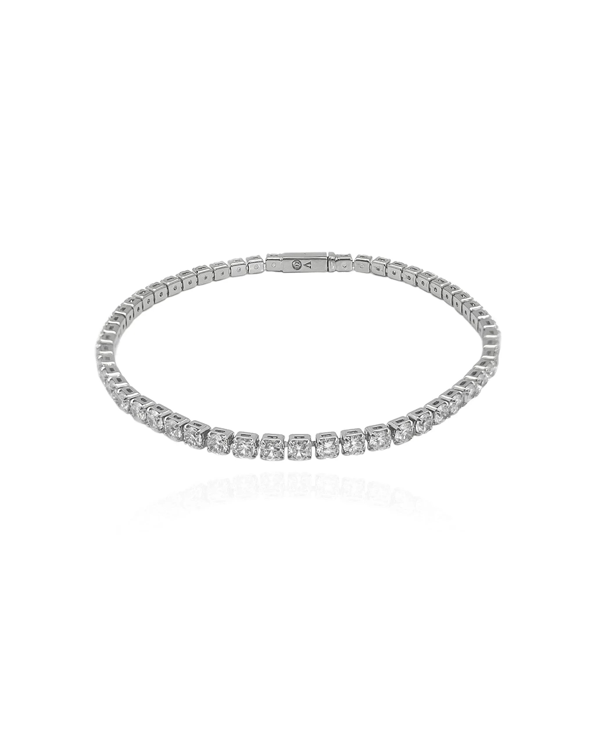 Vince Camuto Cubic Zirconia Tennis Bracelet Silver/ Crystal