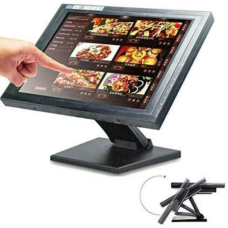 TFCFL 15 TFT LCD Touch Screen Monitor POS Touchscreen Monitor Retail Kiosk Restaurant