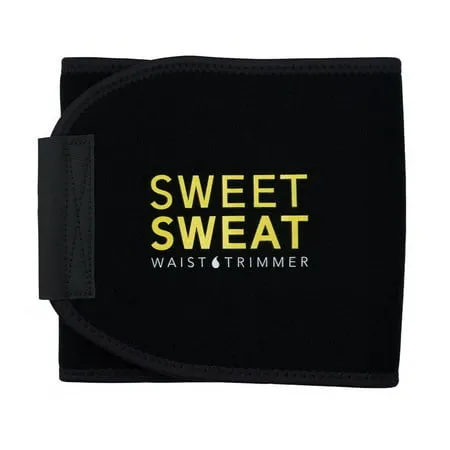 Sweet Sweat Waist Trimmer for Women and Men - Sweat Band Waist Trainer for High-Intensity Training & Workouts, 5 Sizes