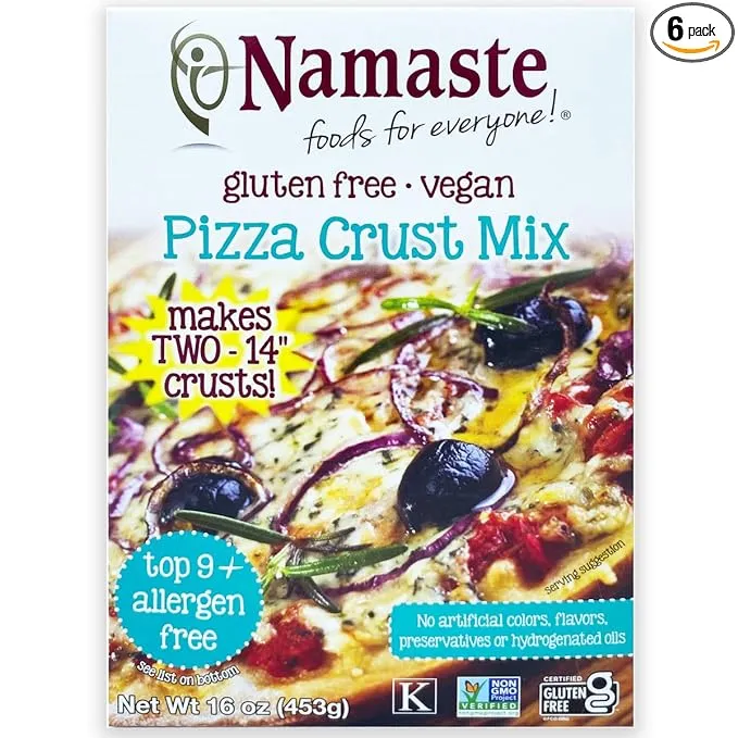 Namaste Foods Gluten Free Pizza Crust - Mix - Case of 6 - 16 oz.