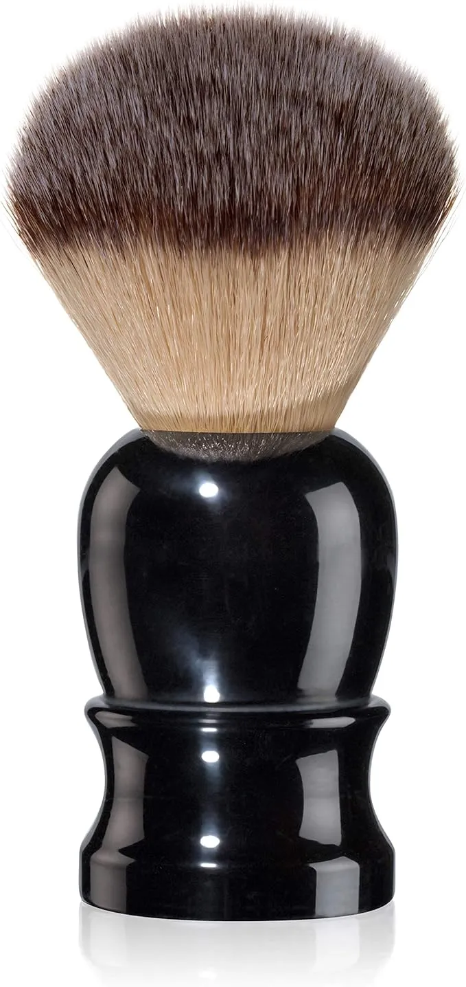 Mr Fine"Better Than Badger" Classic Shaving Brushes - Synthetic Angel Hair Shave Brush For Men - The Wet Shaver\'s Favorite - Black