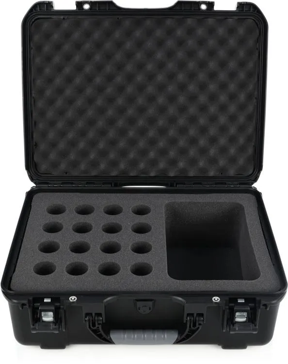 Gator GM-16-MIC-WP Waterproof Injection-molded 16 Microphone Case