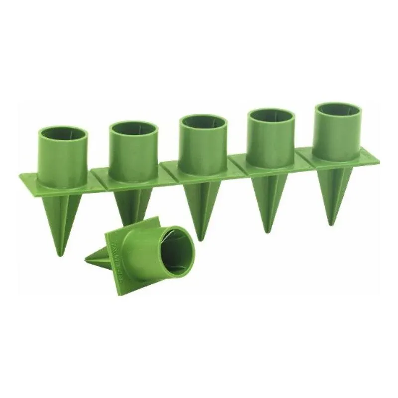 Taper Candle Holder Standard 1" Green 36 Pieces per Package Candleholder