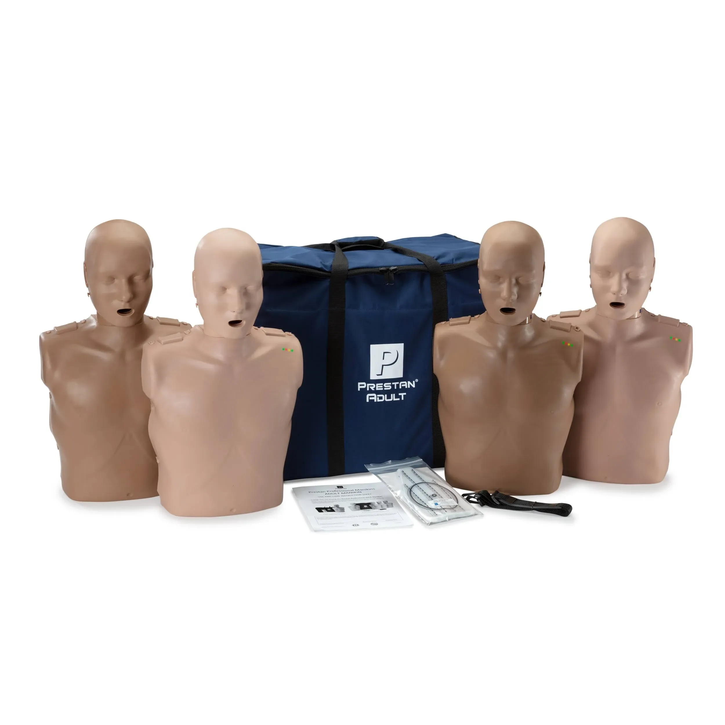 Prestan Professional Adult Diversity Kit CPR Training Manikin 4-Pack (with CP...