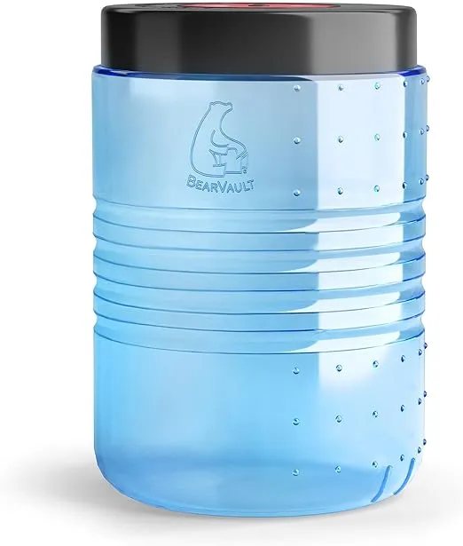 Bear Canister for Backpacking. 4 Sizes: BV500, BV475, BV450, BV425. Bear Resistant Food Container for Camping, Hiking, Fishing, Canoeing, Hunting, bikepacking. Bear Vault is Bear Safe!