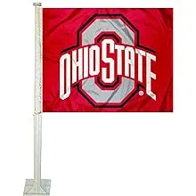 College Flags & Banners Co. Ohio State Buckeyes Car and Auto Flag