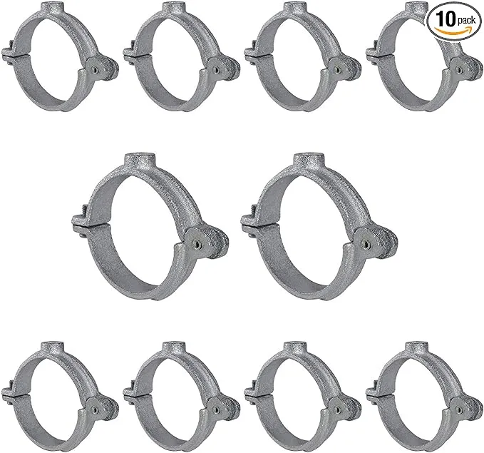 Highcraft HINGG-114-5 Industrial Decor Hinged Split Ring Pipe Hanger 1-1/4 in ...