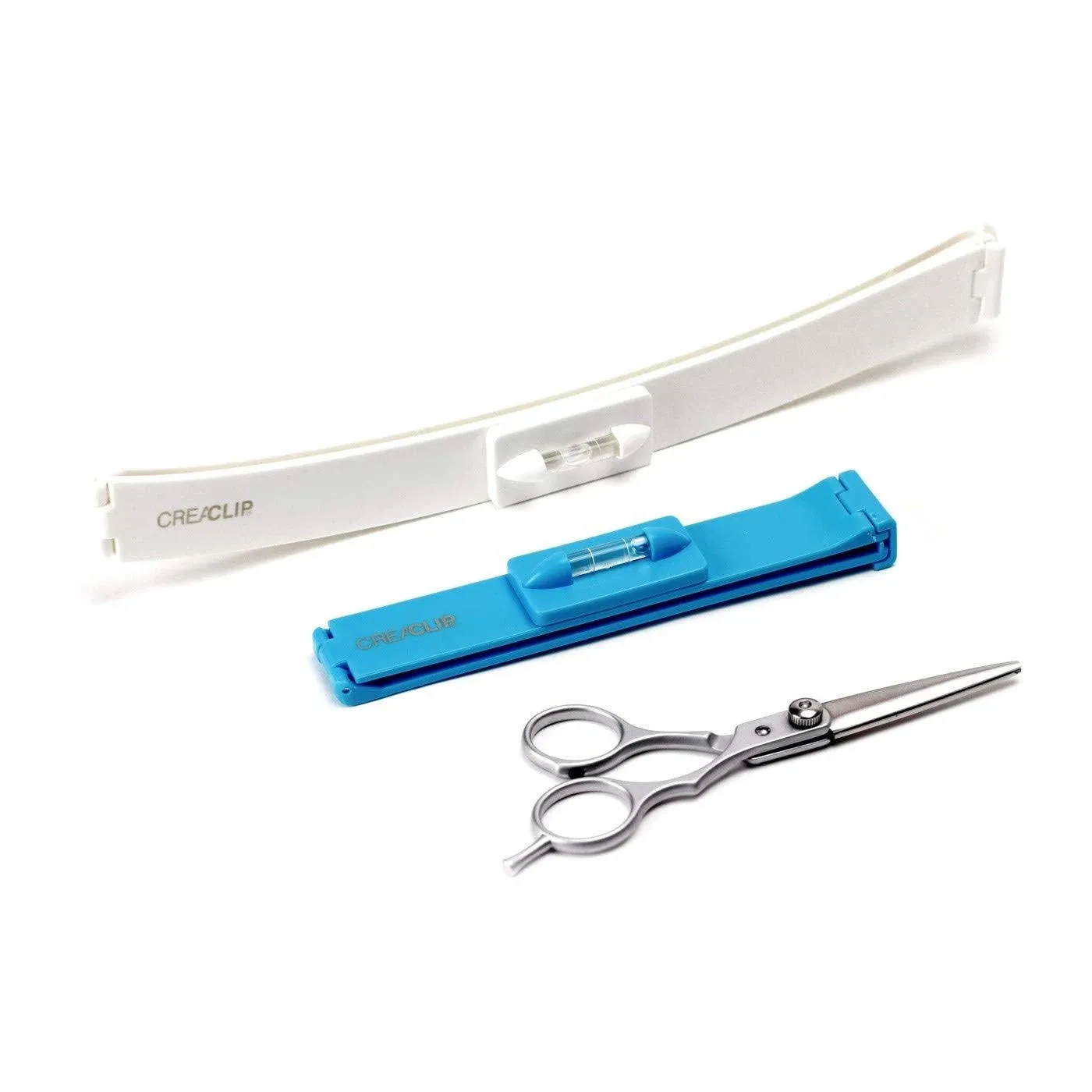 Original CreaClip Set and Scissors Hair Cutting Tool - As seen on Shark Tank - DIY Hair Styling Kit for Layers Bangs Bobs Trims Split Ends Professional Shears Hair Cutting Scissors/Shear