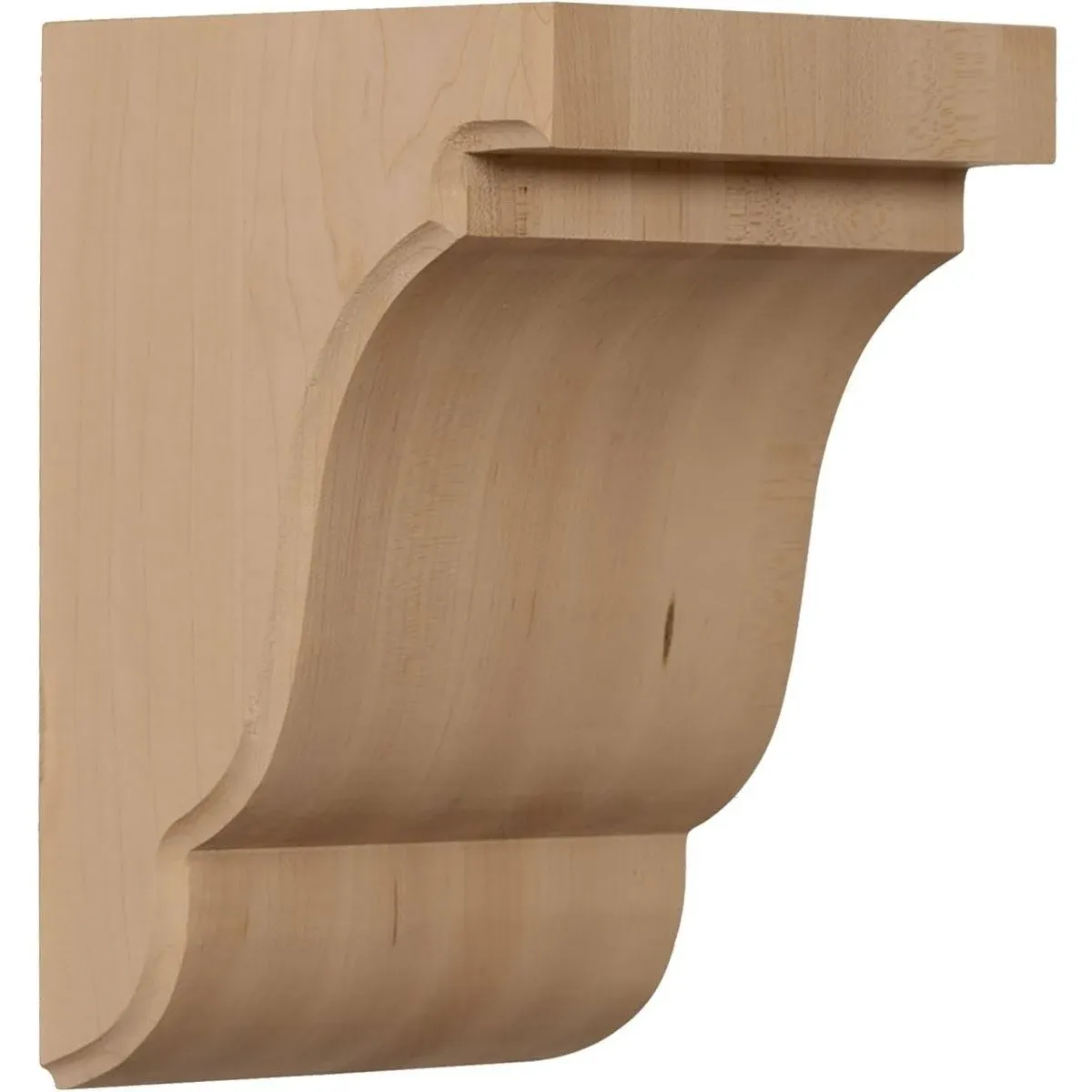 5 1/4"W x 5"D x 7 1/2"H Bedford Bracket, Alder