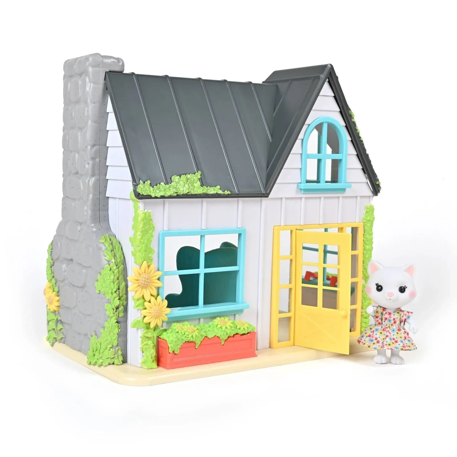 Honey Bee Acres Sunflower Country Cottage 11-inch Playset