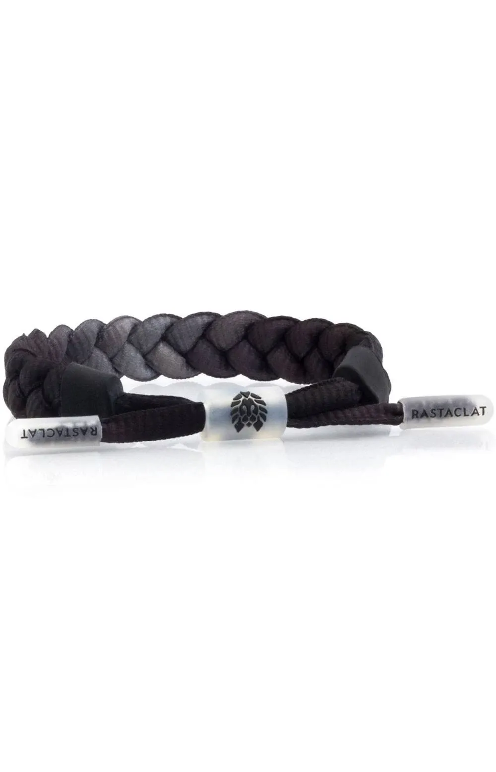 Black/Grey Men&#x27;s Medium/Large Braided Bracelet