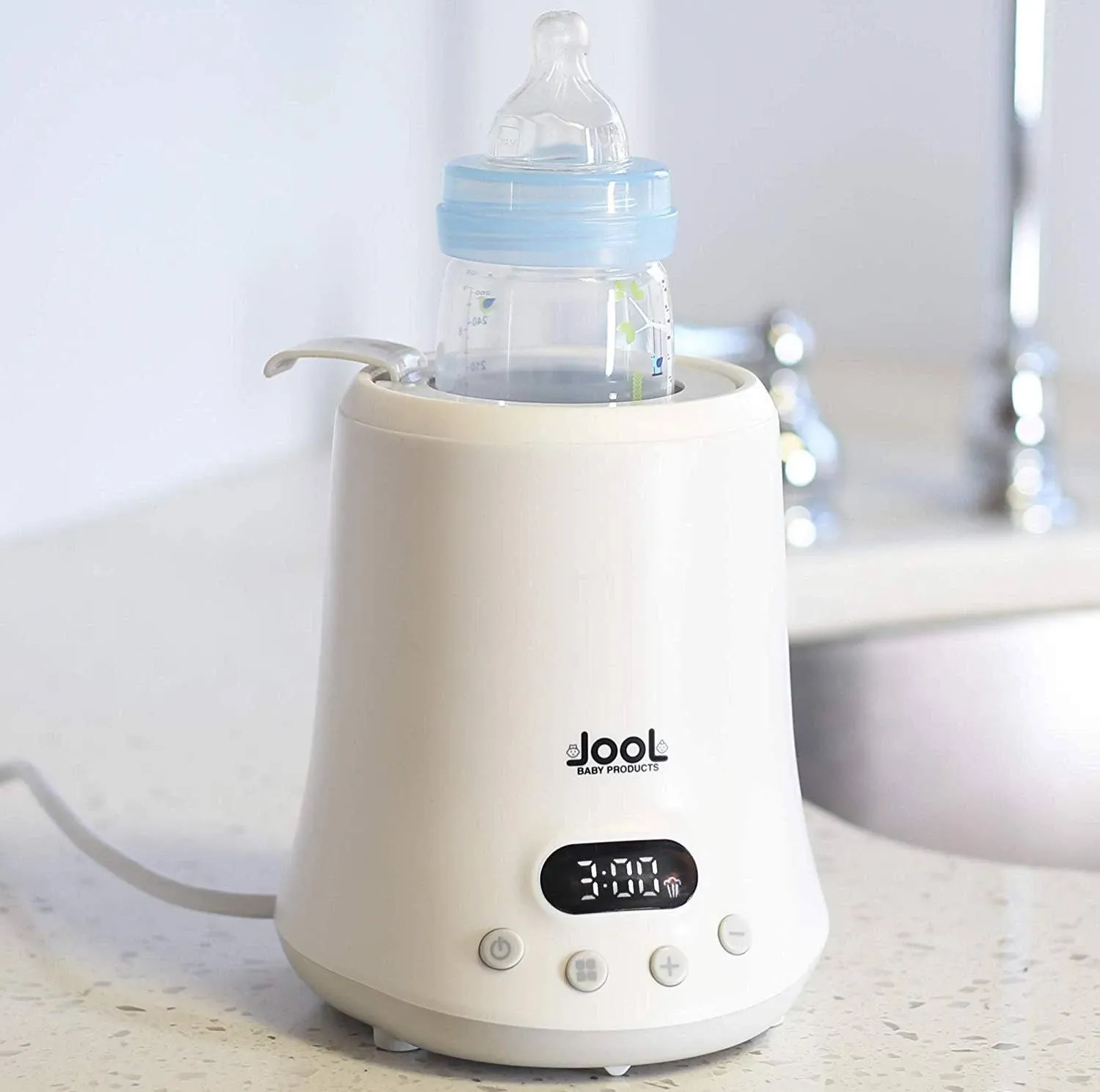 Baby Bottle Warmer - Quick Heating &amp; Keep Warm Mode, Digital Display, Time 