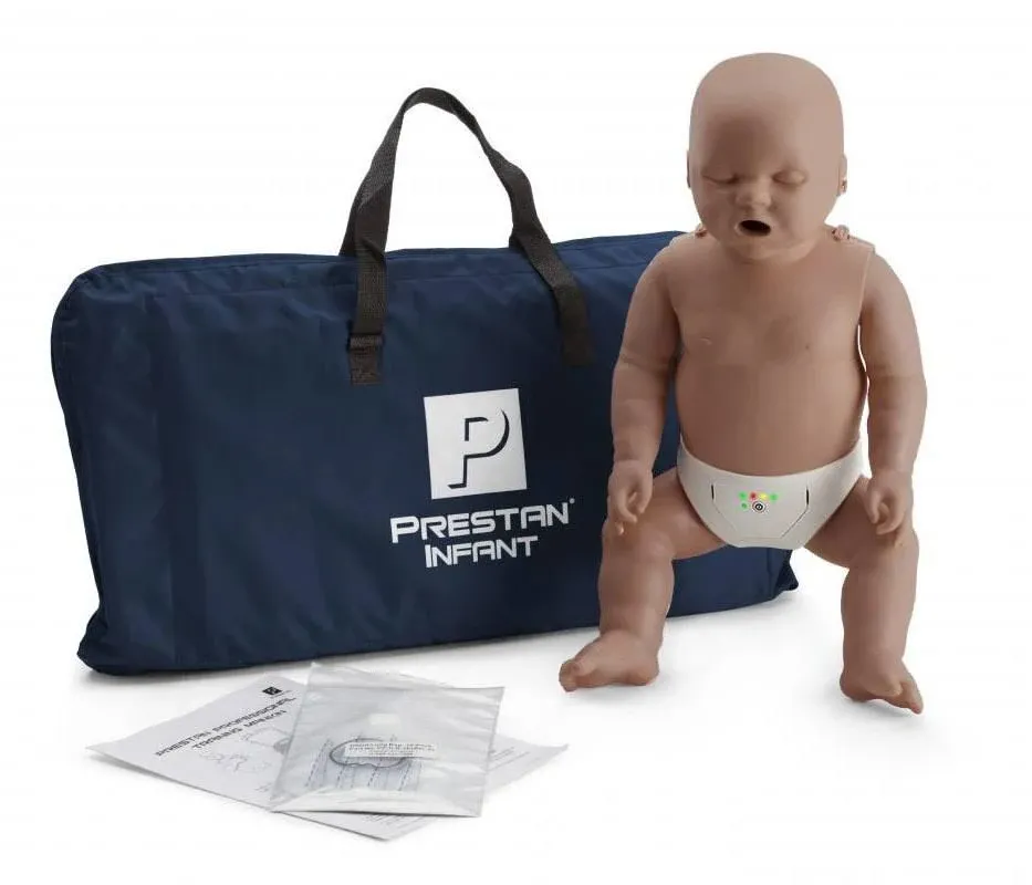 Prestan Professional Infant Dark Skin CPR Training Manikin (with CPR Monitor), MCR Medical