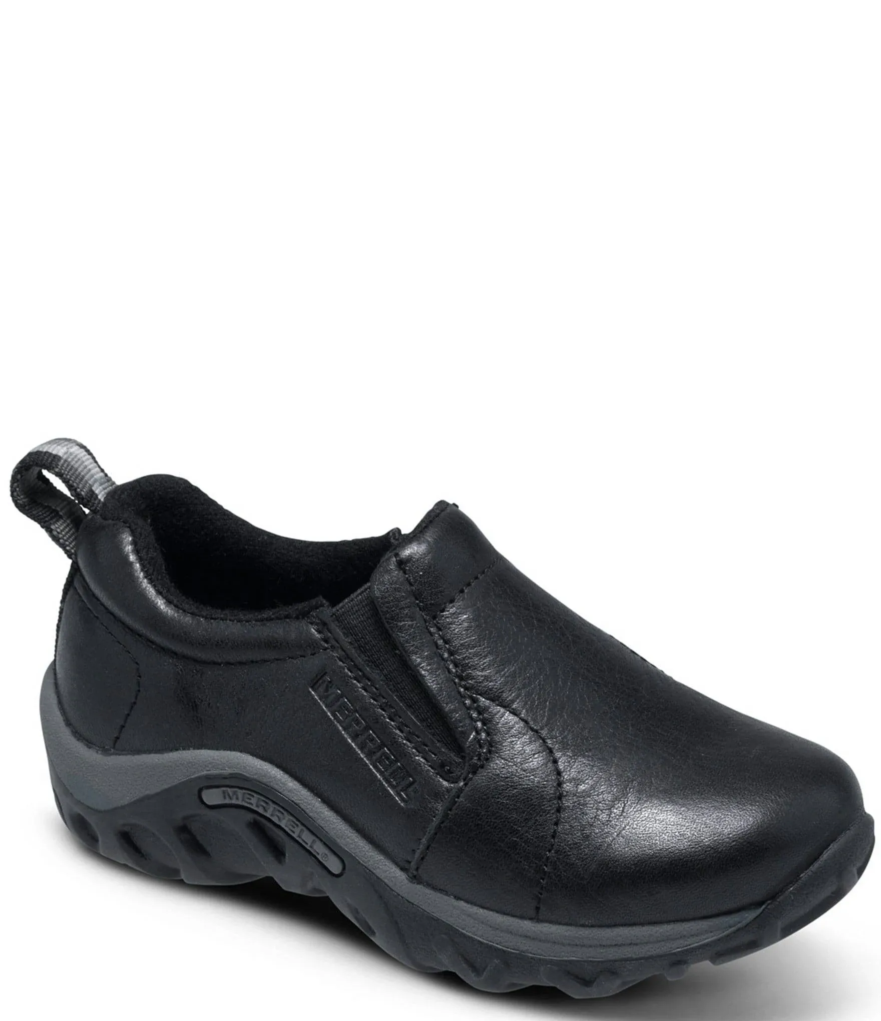 Merrell Jungle Moc Leather Shoes Black 1 Kids