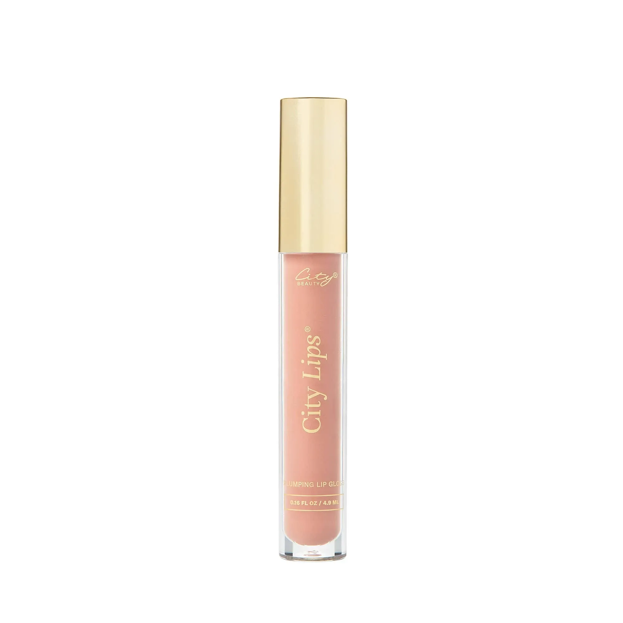 City Beauty City Lips Clear - Plumping Lip Gloss - Hydrate & Volumize - All-Day Wear - Hyaluronic Acid & Peptides Visibly Smooth Lip Wrinkles - Cruelty-Free (Clear)