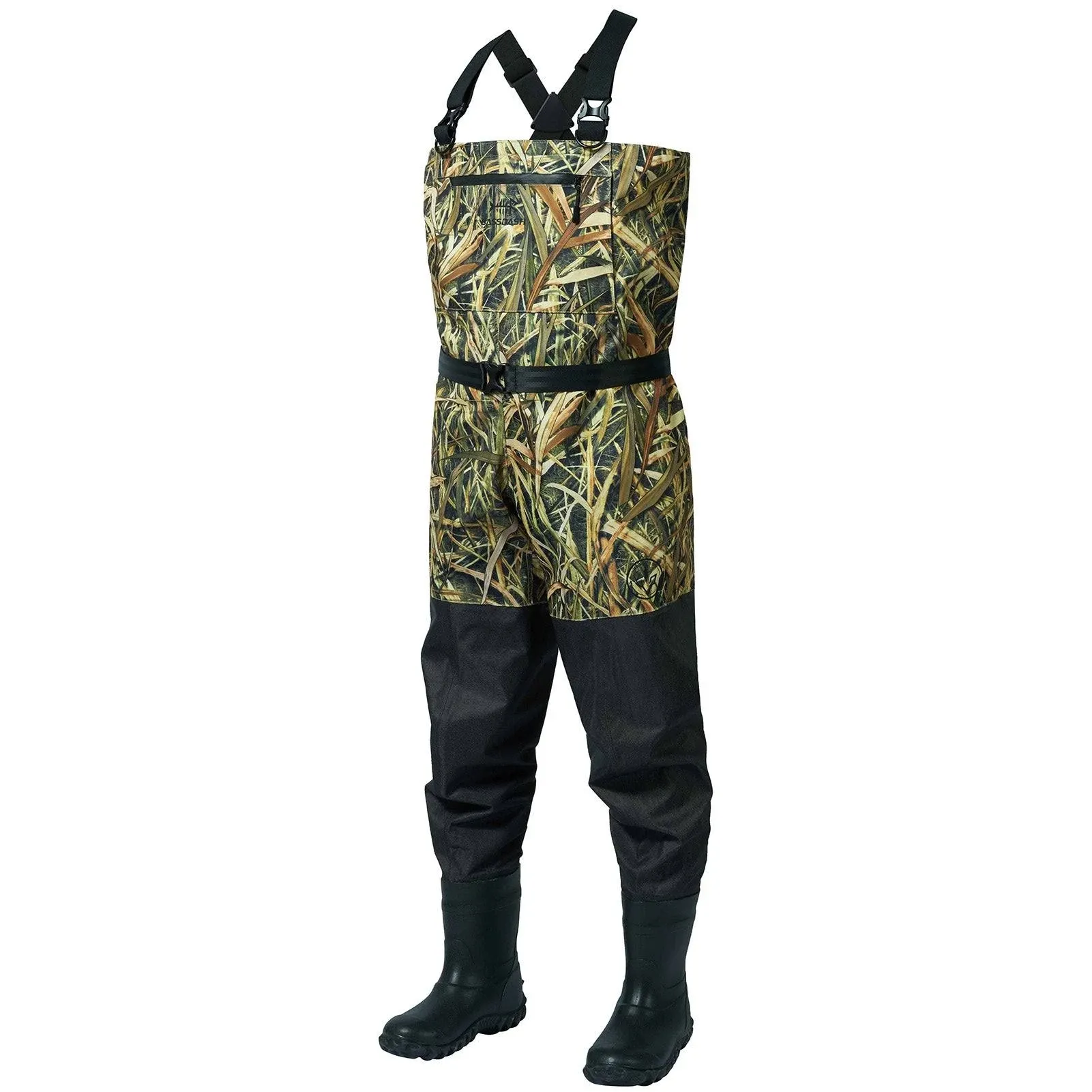 BASSDASH IMMERSE Breathable Ripstop Stocking Boot Foot Fishing Hunting Waders Lightweight Grey Camo Chest Wader for Men Women