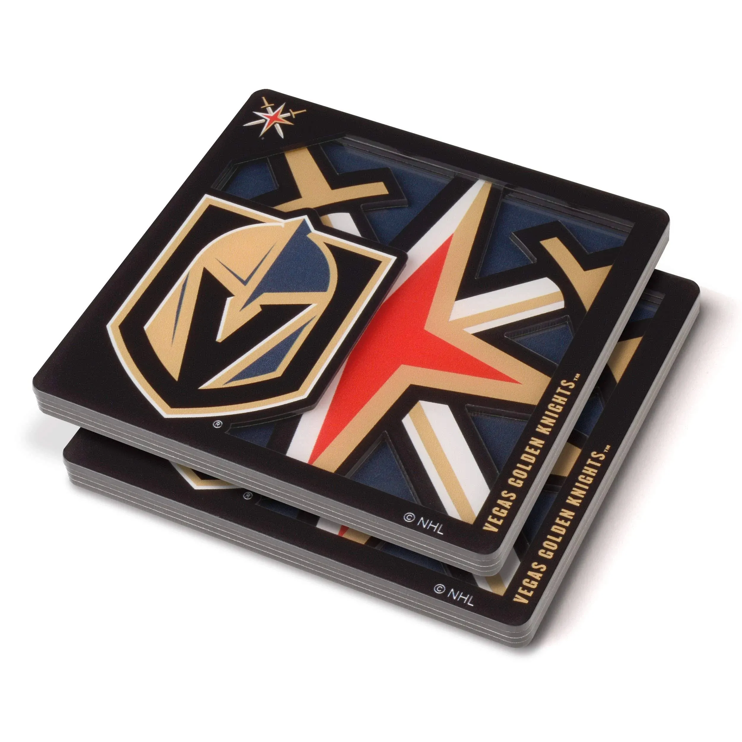 Vegas Golden Knights 3D Logo Series Coasters Set