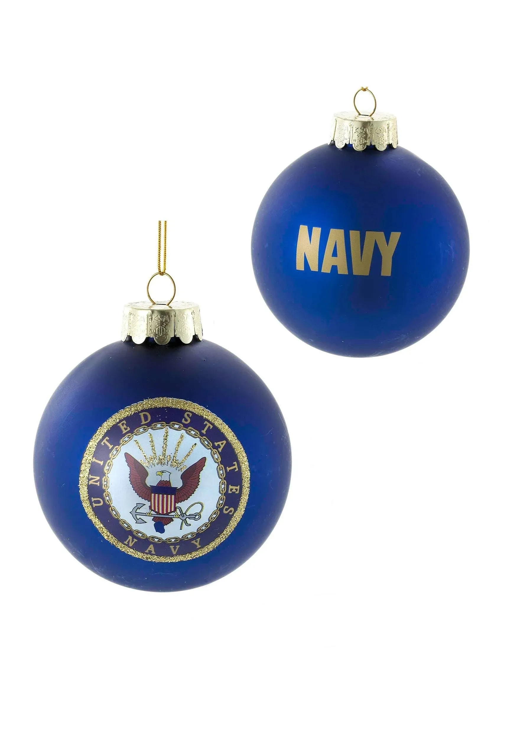 80mm U.S. Navy Glass Ball Ornament