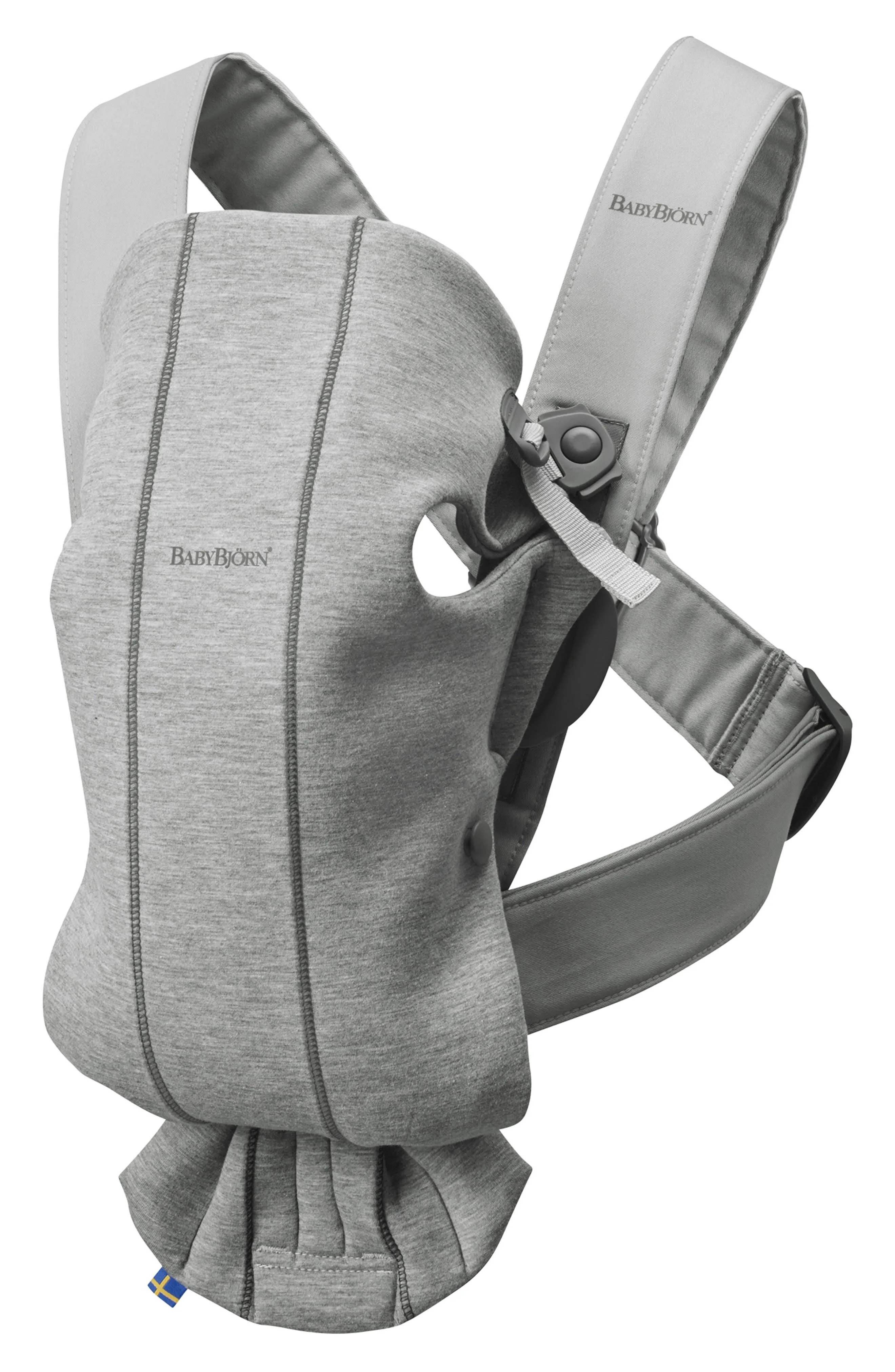 BabyBjorn Baby Carrier Mini, Black Cotton Satin