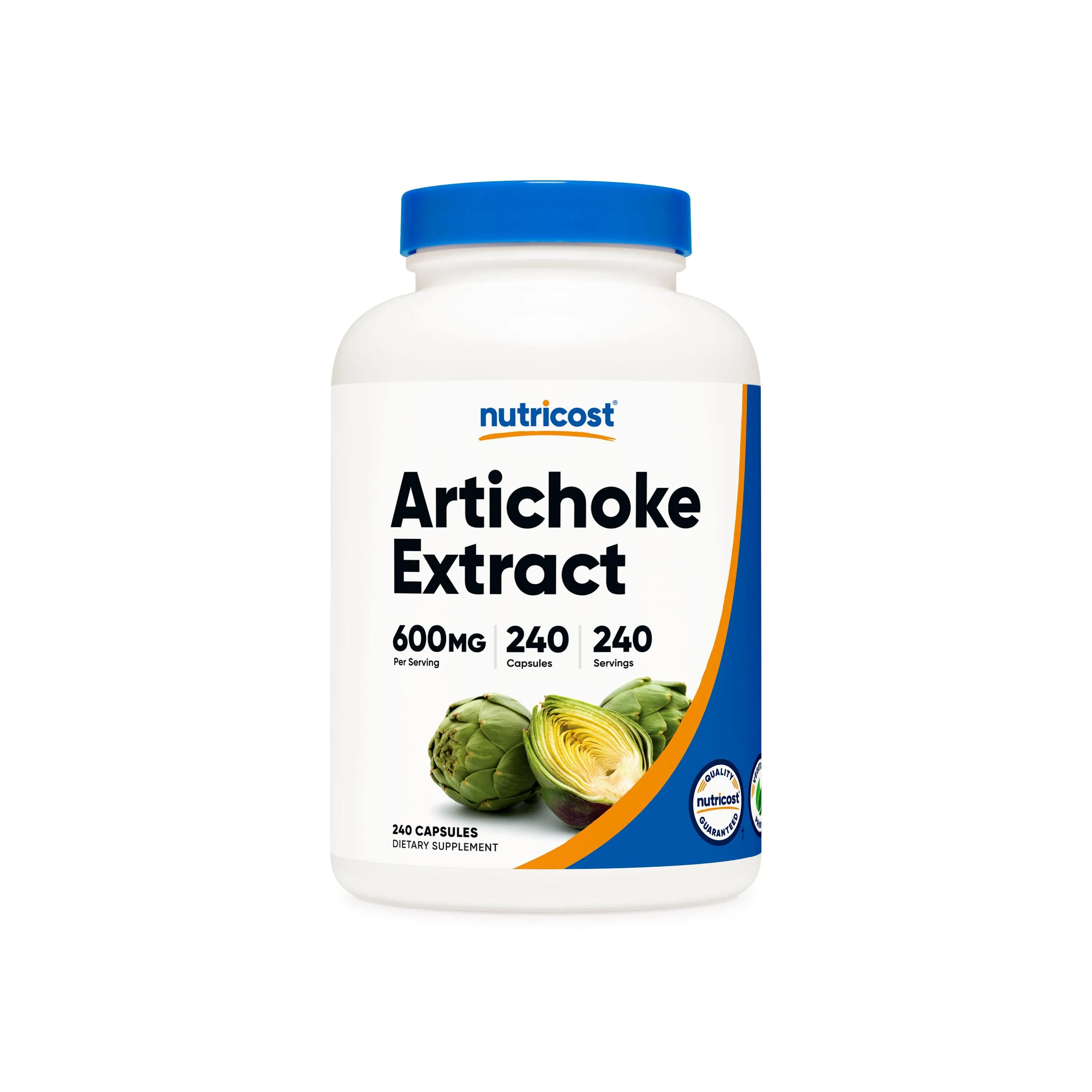 Nutricost Artichoke Extract 600mg, 240 Vegetarian Capsules - Gluten Free, Non-GMO