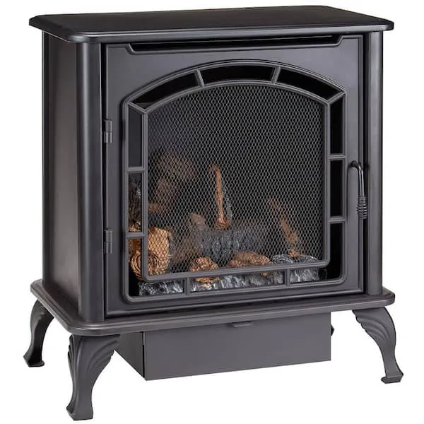 23,000 BTU Ventless Vent-Free Dual Fuel Gas Stove with Thermostat