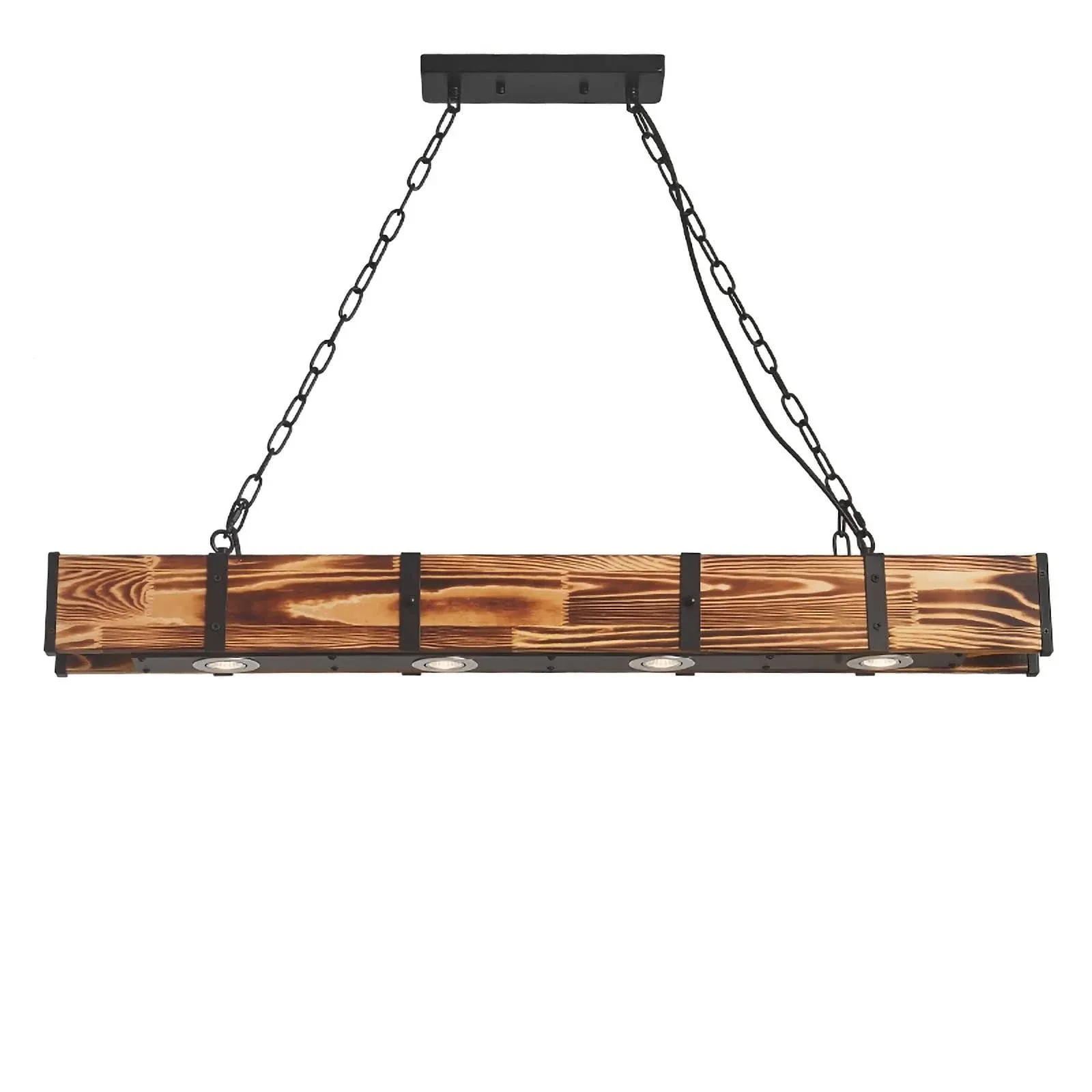 KunMai Industrial 4 Light Linear Pendant