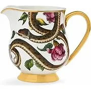 Spode Creatures of Curiosity Collection Creamer - Gold Handle and Snake Motif