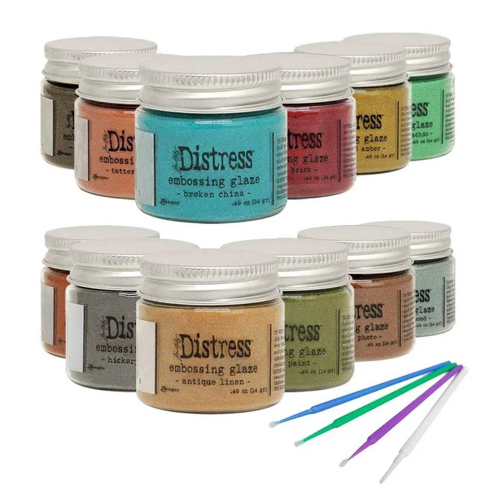 New Ranger Tim Holtz Distress Embossing Glaze 2020 Set- Includes PTP Flash Deals ...