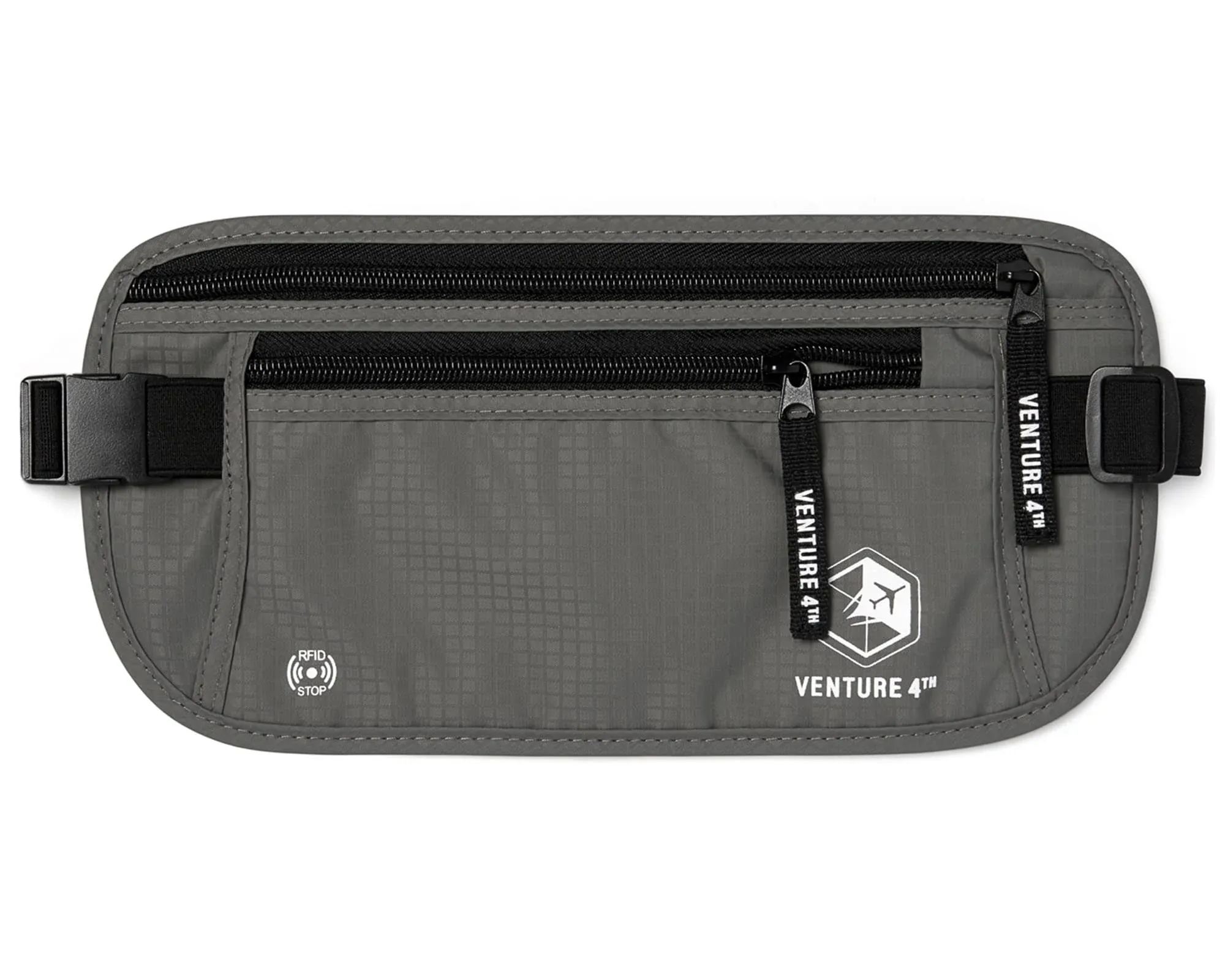 Venture 4th Travel Money Belt - RFID Blocking (Gray)