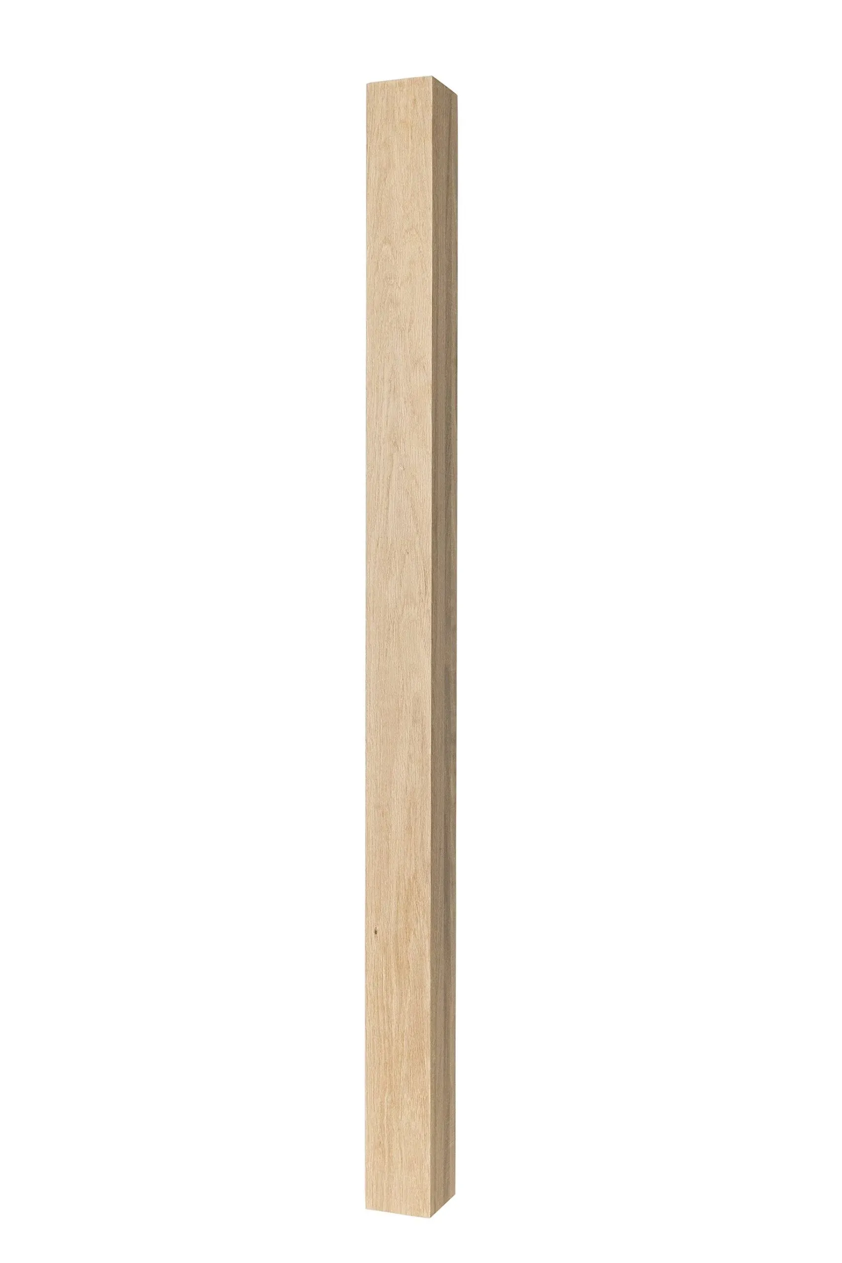 300 - Blank Newel - 3" x 48" - Simple Modern Design (White Oak)