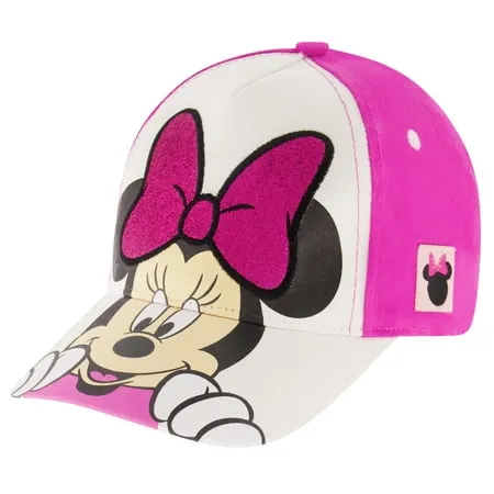 Disney Minnie Mouse Toddler Baseball Hat for Girls, Size 2-4 or 4-7 Kids Cap, Girl's